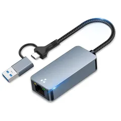 USB-C to 2.5G イーサネットアダプター｜2.5Gbps超高速有線LAN（USB-C/USB-A 両対応）｜Thunderbolt 4/3/USB4対応｜MacBook Pro/Air・iPad Pro・Windows・Galaxy対応｜プ ...