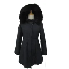 スナイデル SNIDEL 中綿コート ロング丈 F 黒 ブラック フード付き フェイクファー SWFC165029 /SM21 ■GY58