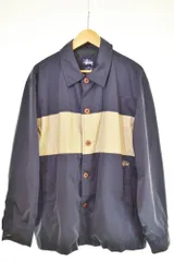 ステューシー STUSSY 90'S-00'S old stussy coach jacket 紺タグ ナイロンボタン コーチジャケット ジャケット ネイビー Mサイズ 103MT-3959
