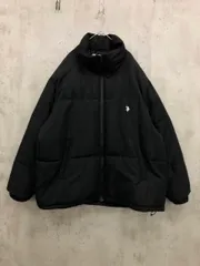 U.S. POLO ASSN. ユーエスポロアッスン PLM43835WG WEGO 別注オーバーサイズエコダウン 中綿 ジャケット sizeL/黒 ◆■◎メンズ
