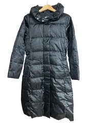 【美品】 LANDS'END  ランズエンド　ダウンコート　ロング　ブラック　レディース　サイズM【Z1761】