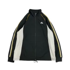 00s adidas アディダス CLIMA365 トラックジャケット ジャージ メンズ Oサイズ ブラック Y2K 【送料込み】