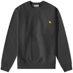 カーハート メンズ アウター パーカー・スウェット Carhartt WIP American Script Sweat Black ブラック