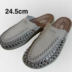 【美品】キーン　24.5cm ユニーク　ツー　スライド　グレージュ　サンダル　KEEN UNEEK II SLIDE レディース