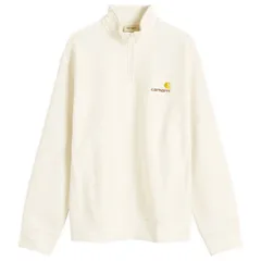 カーハート メンズ アウター パーカー・スウェット ハーフジップ Carhartt WIP Half Zip American Script Sweat Natural