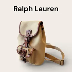 Ralph Lauren ラルフローレン Safari 90s ミニリュック ベージュ キャンバス