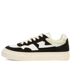 エス ダブリュー シー メンズ シューズ スニーカー スエード レザー Stepney Workers Club Pearl SStrike Suede Leather Sneaker Black White ホワイト
