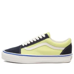バンズ メンズ シューズ スニーカー Vans LX Old Skool sneaker Nineties Navy Lime ネイビー