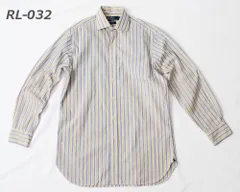 ［USED］Polo Ralph Lauren ポロ ラルフ ローレン 古着 ラルフ シャツ ストライプ柄REGENT CLASSIC FIT/リージェント クラシックフィット ワイドカラーシャツS~Mサイズrl-032