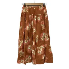 PINK HOUSE(ピンクハウス) ロングスカート レディース美品  - ライトブラウン×ピンク×マルチ