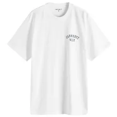 カーハート メンズ トップス Tシャツ Carhartt WIP Cabinetry TShirt White Black ホワイト
