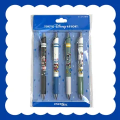 ディズニー【ミッキー＆フレンズ】ボールペン 黒 4本セット 東京ディズニーリゾート TDR