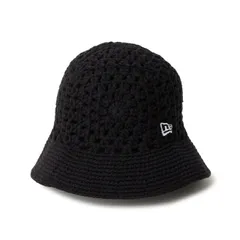 [即納]NEWERA ニューエラ クロシェ ニットバケット ブラック　メンズ 男性 レディース 女性 帽子 ハット  送料無料 NEW ERA 国内正規品 正規取扱店