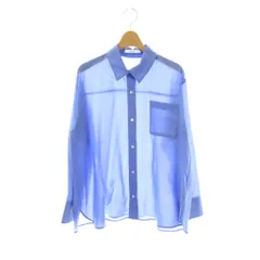 スナイデル SNIDEL 25AW Sustainable シアーシャツ F ブルー /DO ■OS
