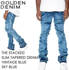 【本国USA現地価格】GOLDEN DENIM THE STACKED SLIM TAPERED DENIM 【スタックデニムパンツ】【スキニーフレア】【30】【32】