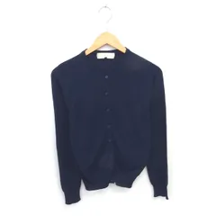 ルシェルブルー LE CIEL BLEU カーディガン ニット 無地 シンプル 薄手 長袖 38 ネイビー 紺 /TT