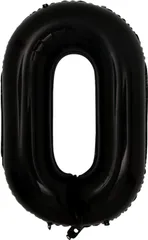 誕生日 数字 バルーン 数字0 40インチ ブラック バースデー パーティー デコレーション  飾り付け