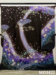 振袖 金通し 金彩 絞り加工 桜 身丈161cm MO3422