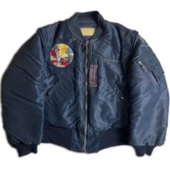 希少 バズリクソンズ 500着限定 L-2Aフライトジャケット 38 ネイビー