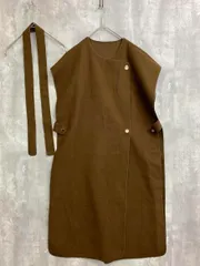 SELECT MOCA セレクトモカ 10007237-8 オーバーサイズ ロング ベスト sizeF/茶 ■■ レディース