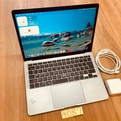【動作確認済み】 MacBook air 13インチ 2020 アップル Apple M1 16GB 512GB 動画編集可能 カメラ内蔵 ノートPC ノートパソコン SSD搭載 macOSインストール済み 【4087】