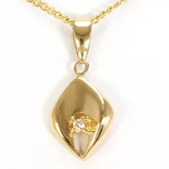 K18YG ネックレス ダイヤモンド 総重量約2.3g 約41cm