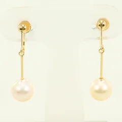 K18YG イヤリング clip-on earrings パール（真珠） 総重量約2.7g