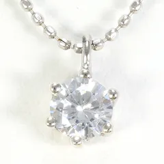 シルバー K18WG ネックレス ジルコニア 総重量約1.8g 約45cm