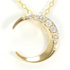 K10YG ネックレス ダイヤモンド 総重量約1.1g 約40cm