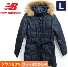 newbalance ニューバランス ファー付きダウンコート ネイビー Lサイズ《0207-15》のサムネイル