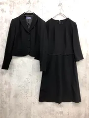 BELLE EXERINA ベルエグゼリーナ 礼服 フォーマル ジャケット ワンピース セットアップ size9AR/黒 ■■◎レディース