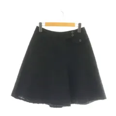 ルネ Rene ツイード キュロット ショートパンツ 36 ブラック /DF ■OS