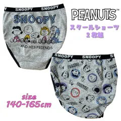 ピーナッツ スヌーピー(集合) スクール  2Pショーツ 2枚組 バックプリント 総柄  パンツ 下着 インナー ジュニア アンダーウエア (621SN6012)