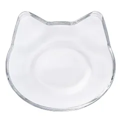 アデリア(ADERIA) 猫 豆皿 クリア 日本製 小皿 醤油皿 おしゃれ かわ