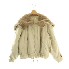 スナイデル SNIDEL デザインMA-1 ブルゾン ジャケット 中綿 F アイボリー /HK ■OS