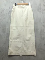 Adam et Rope アダム エ ロペ GAC-23050-B フェイクレザーロング スカート size38/オフホワイト ◇■ レディース