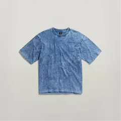 ジースター メンズ トップス Tシャツ G Star Indigo Boxy TShirt Fade Blue ブルー