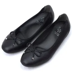 バレエパンプス ブラック リボン ラウンドトゥ 3E 幅広設計 コンフォート 痛くない 歩きやすい ラウンドトゥ レディース ローヒールパンプス フラットシューズ ぺたんこ靴 バレエシューズ maschietta マスチェッタ