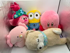 プライズ ぬいぐるみ5体セット UFOキャッチャー 一般小売無し 星のカービィ ミニオン トロール 豆しば つぶらな瞳の水族館