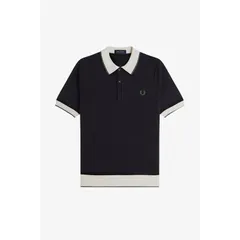 フレッドペリー メンズ トップス ポロシャツ Fred Perry Fred Cont Tip Polo Sn54 Black 102 ブラック