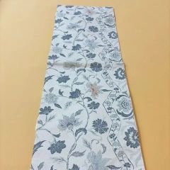 九寸名古屋帯 夏帯 江戸紅型 全通柄 正絹 紗 可憐な花 - メルカリ