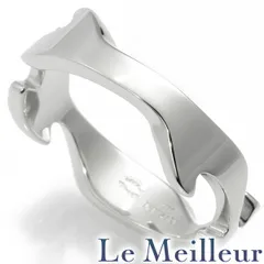 ジョージ ジェンセン GEORG JENSEN フュージョン リング 指輪 ホワイトゴールド K18WG 15.5号 中古 プレラブド 返品OKのサムネイル