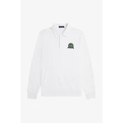 フレッドペリー メンズ アウター パーカー・スウェット Fred Perry Fred Badge Collr Swt Sn54 Snow White 129 ホワイト