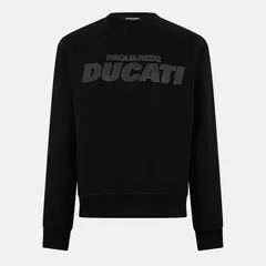 ディースクエアード メンズ アウター パーカー・スウェット DSQUARED2 DSQ Ducati Crew Sn54 Black ブラック