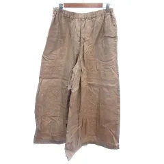 ジャーナルスタンダード JOURNAL STANDARD ワイドパンツ スカンツ イージー 麻 リネン 38 M ベージュ /AU