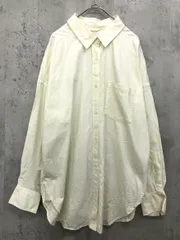 green label relaxing グリーンレーベルリラクシング ユナイテッドアローズ ストライプ オックス オーバー シャツ sizeSH/白×黄 ◇■ レディース