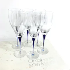 Orrefors オレフォス シャンパングラス  6客セット    ブルー/クリア ユニセックス / 241003000919