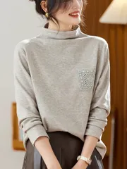 ポケットレース 起毛Tシャツ) 冬Tシャツ 裏起毛 ハイネック ハイネック インナーTシャツ 起毛 タートルネック