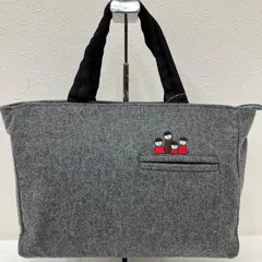 9596　PICONE　ピッコーネ　ハンドバッグ　トートバッグ　グレー　ブラック　黒　刺繍　キャラクター　レディース　軽量　シンプル　カジュアル