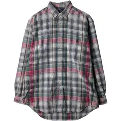 古着 ラルフローレン Ralph Lauren POLO by Ralph Lauren LOWELL SPORT 長袖 ライトネルチェックシャツ メンズM相当/eaa613252